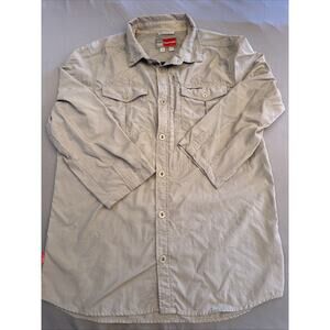 Craghoppers Shirt Men's Medium Gray Insect Shield National Geographic Outdoors